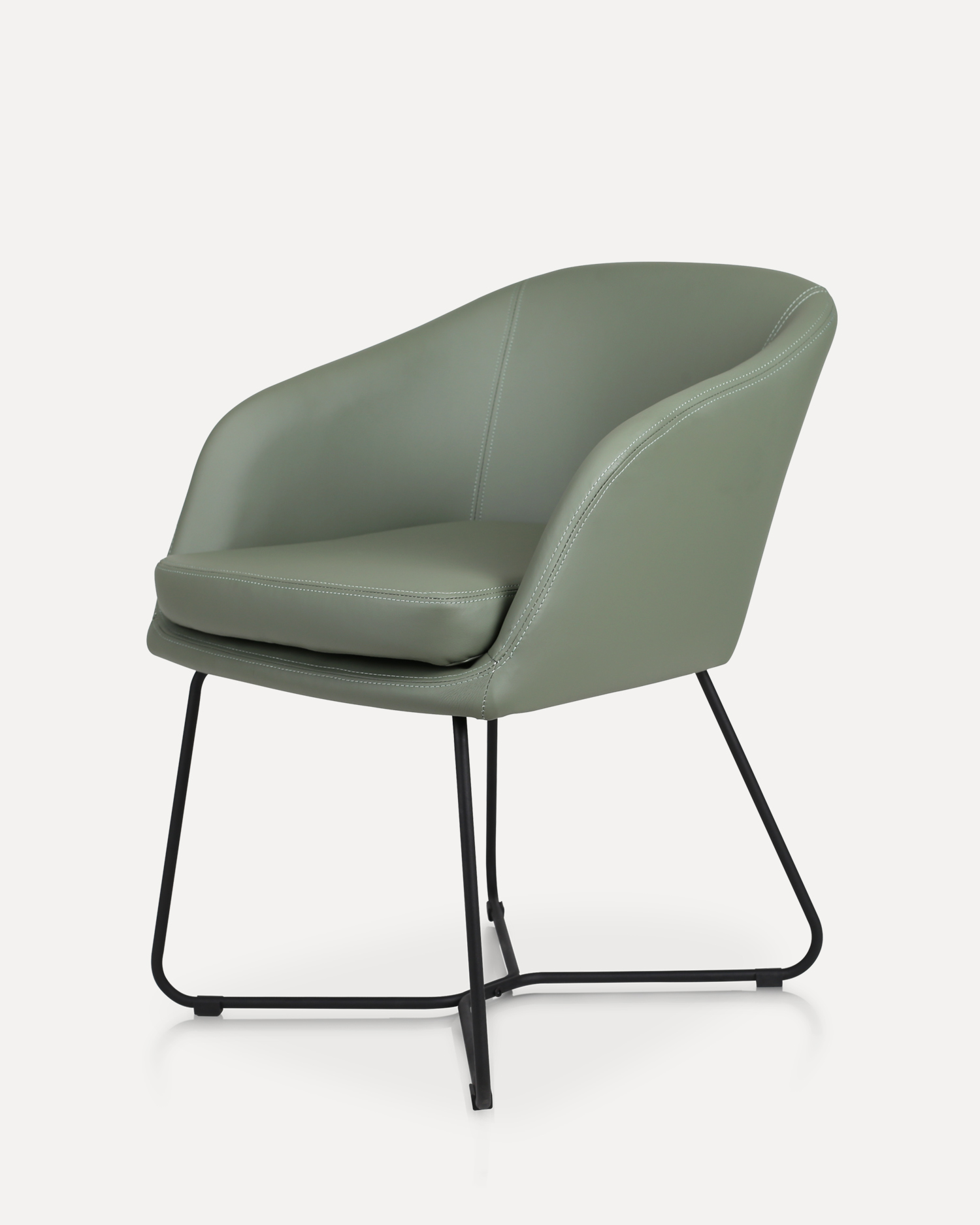 Scaun modern de așteptare verde Scaun modern de așteptare verde