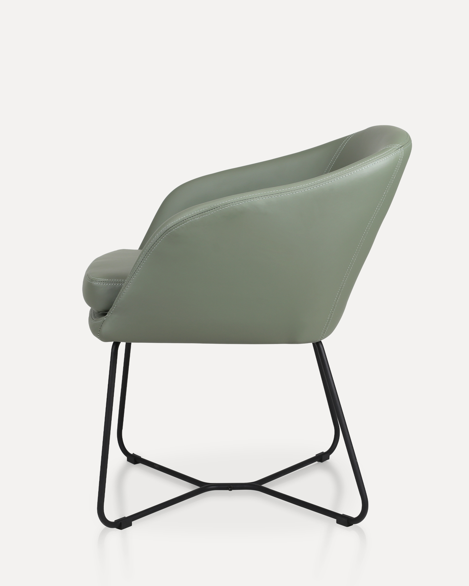 Scaun modern de așteptare verde Scaun modern de așteptare verde