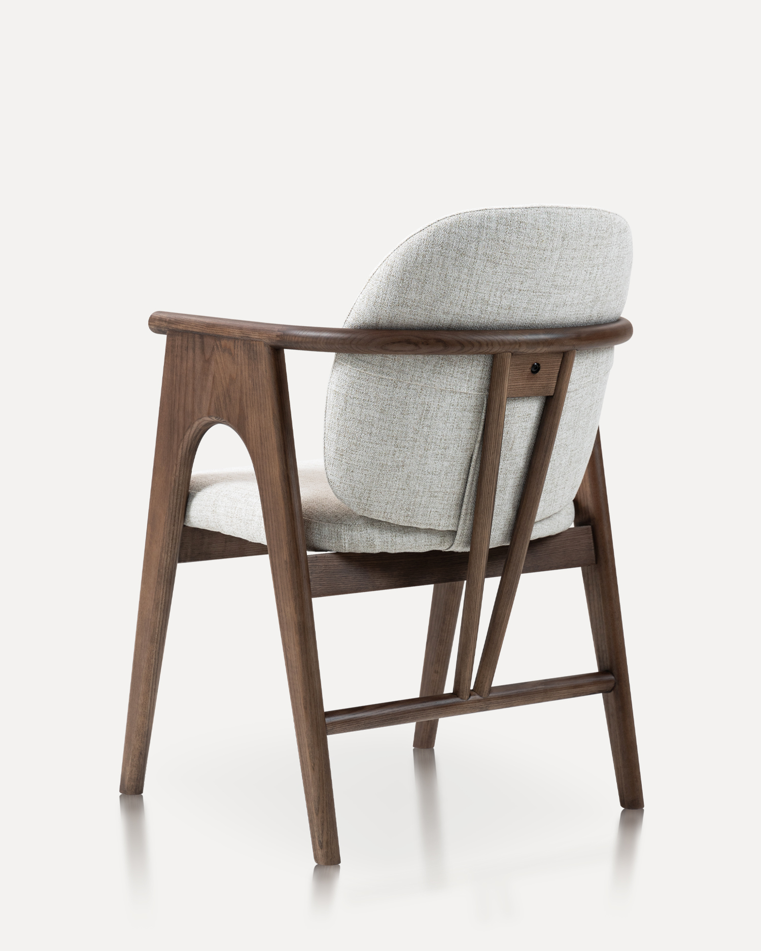 Scaun de lemn tapițat elegant Scaun de lemn tapițat elegant