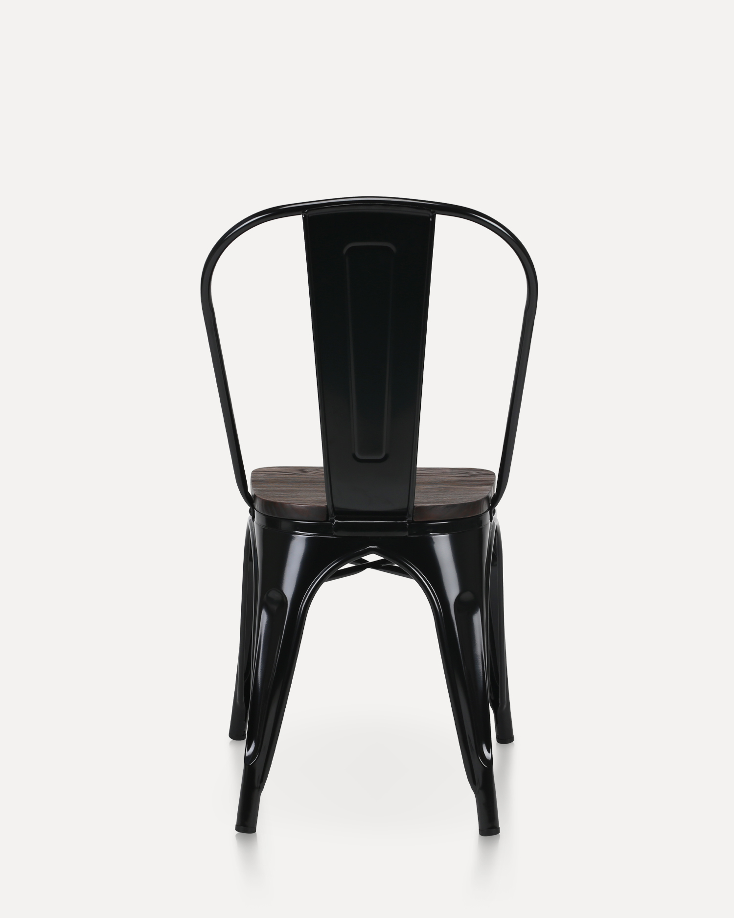 Scaun din lemn cu scaun din metal retro Scaun din lemn cu scaun din metal retro