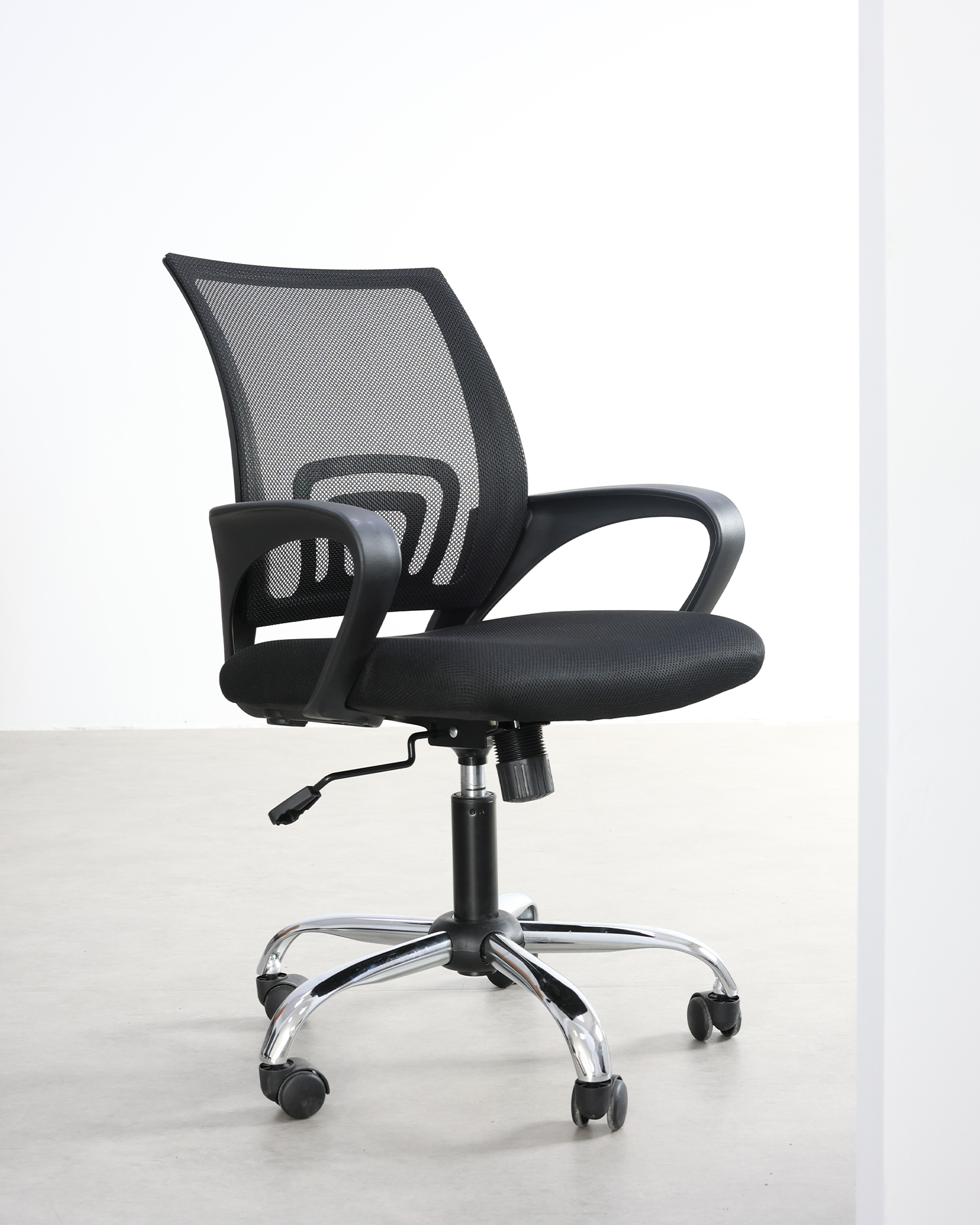 Scaun de birou clasic cromat Scaun de birou clasic cromat